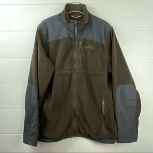 Eddie Bauer full zip fleece jacket large tall